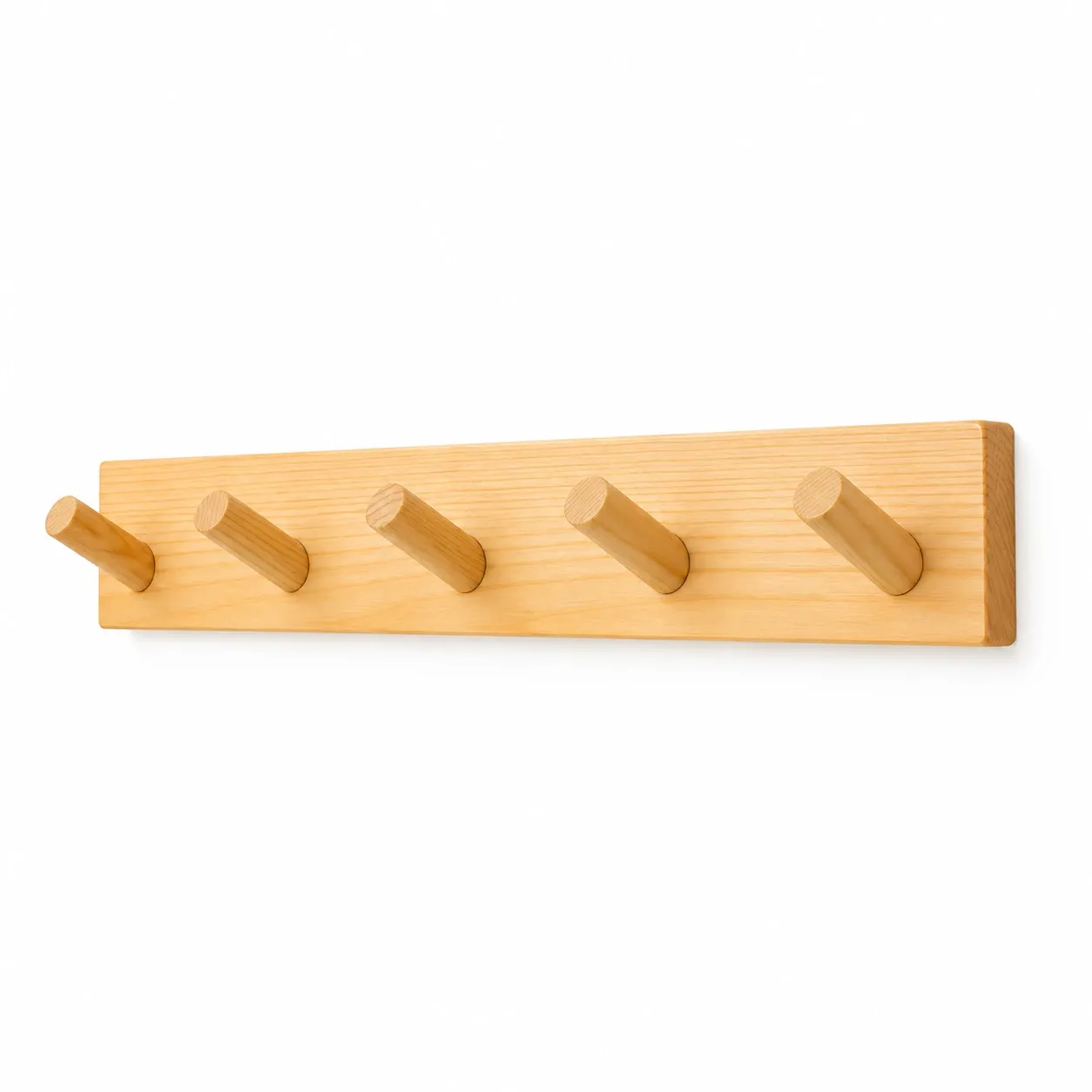 Móc treo quần áo gắn tường bằng gỗ (Gỗ Sồi (OAK), Nhỏ (S))