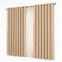 Rèm cửa sổ cản sáng 2 lớp màu be