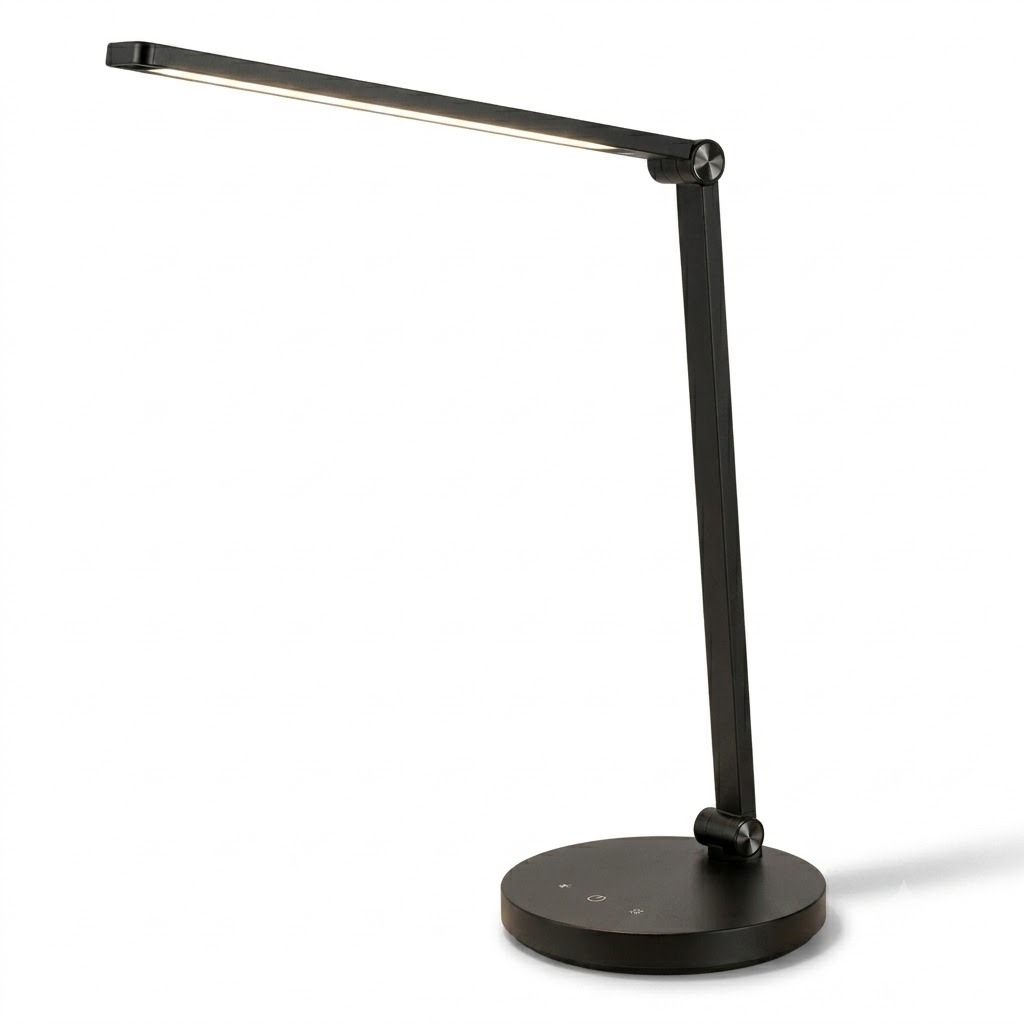 Đèn học để bàn chống cận LED (Đen (BK))