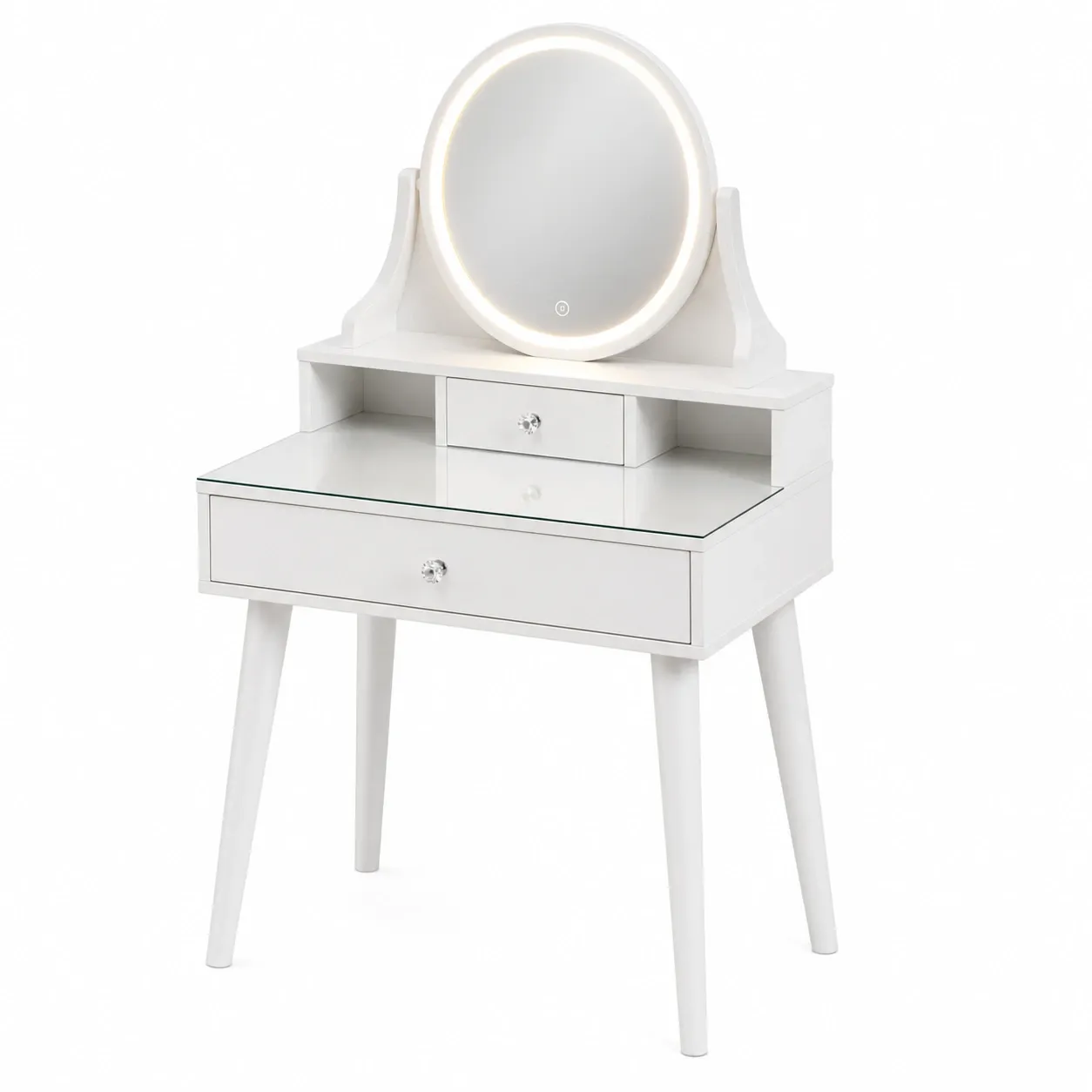 Bàn trang điểm mini có đèn LED