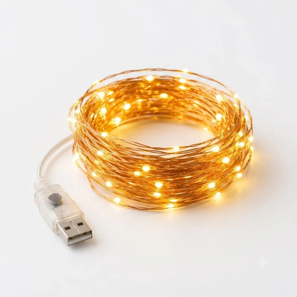 Dây đèn LED đom đóm trang trí 5m